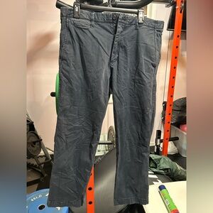 Gap Men’s Vintage Wash Chino Khaki Straight Fit Pants Navy Blue 36x30